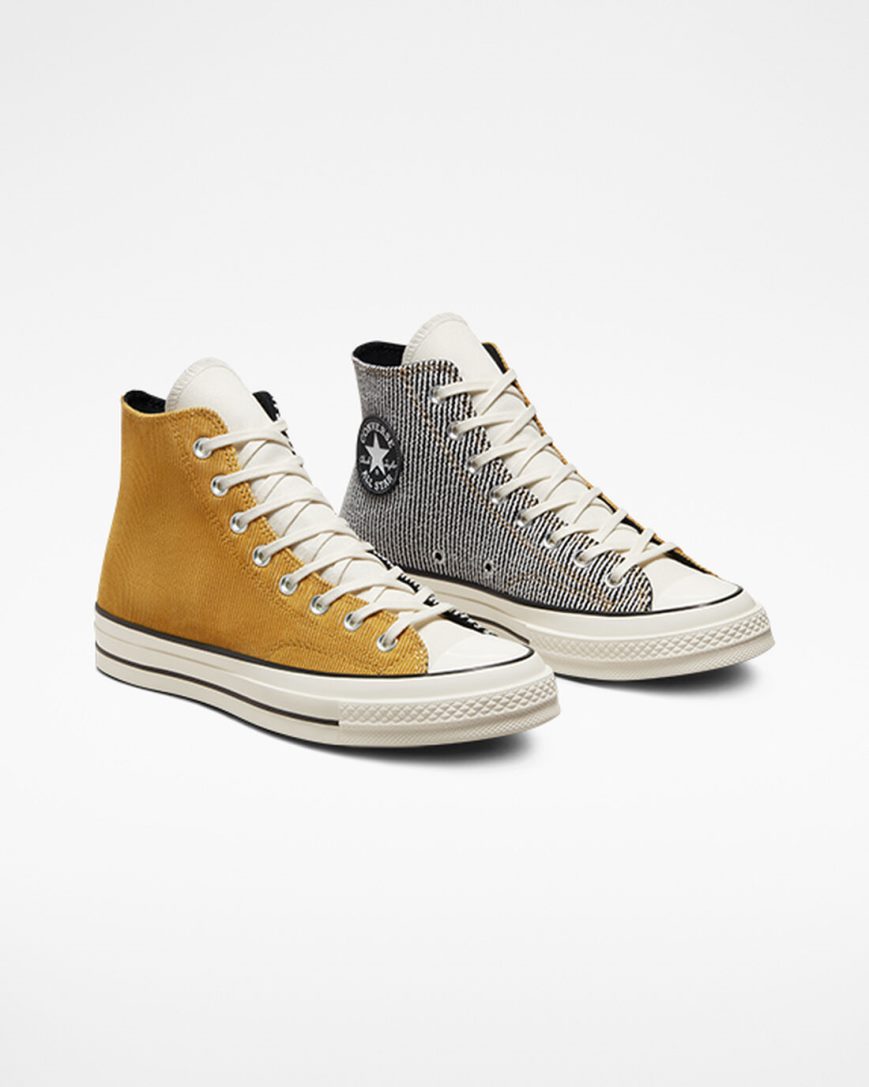 Tenis Converse Chuck 70 Workwear Cano Alto Feminino Laranja Pretas | PT W07T508